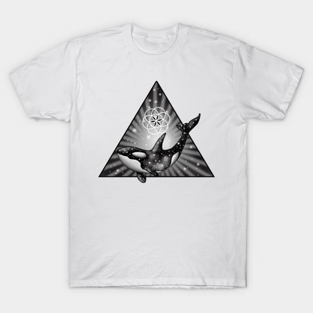 Triangle Space Orca T-Shirt by Prettielilpixie